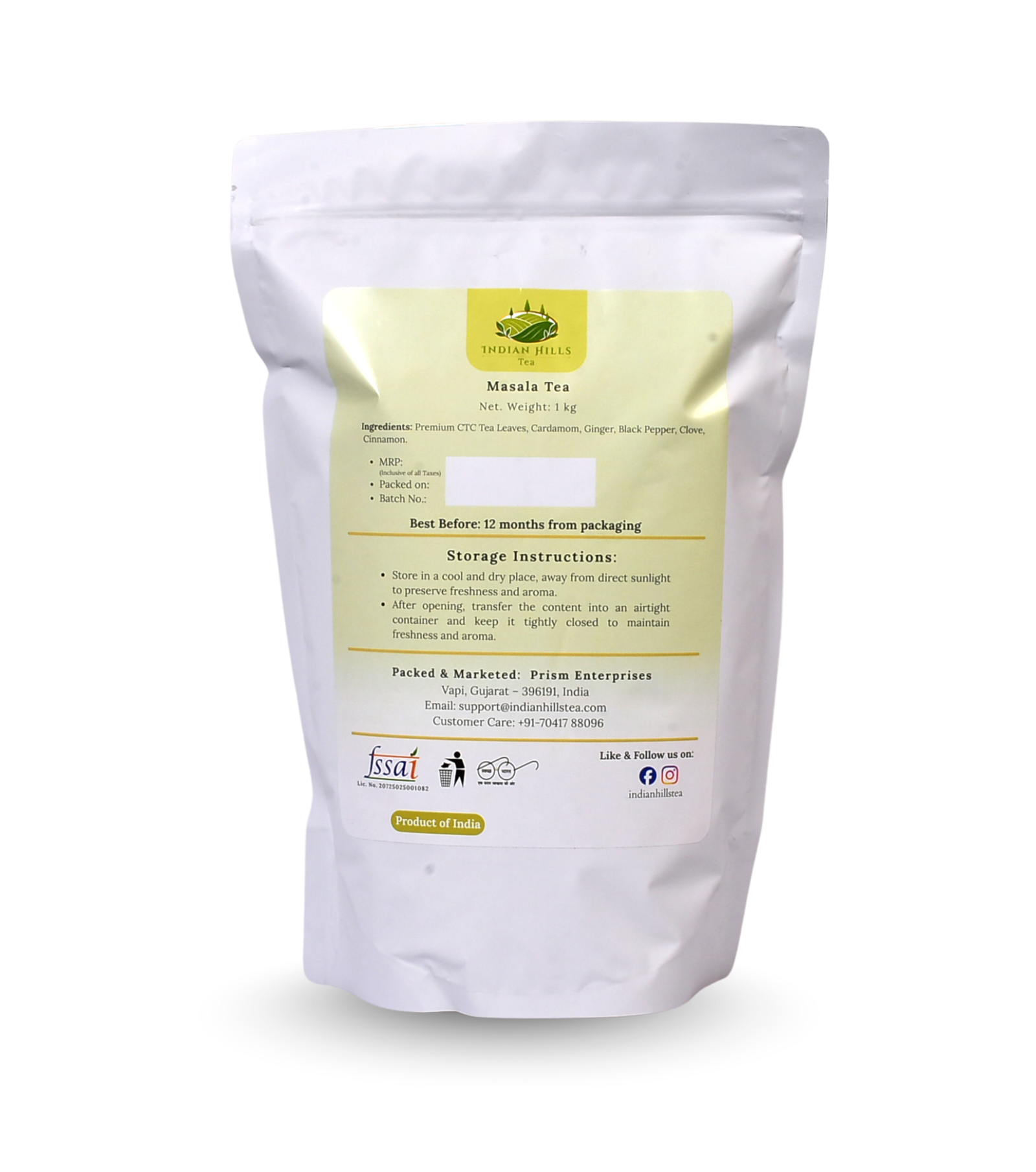 Indian Hills – Masala Tea – 1kg - Image 2